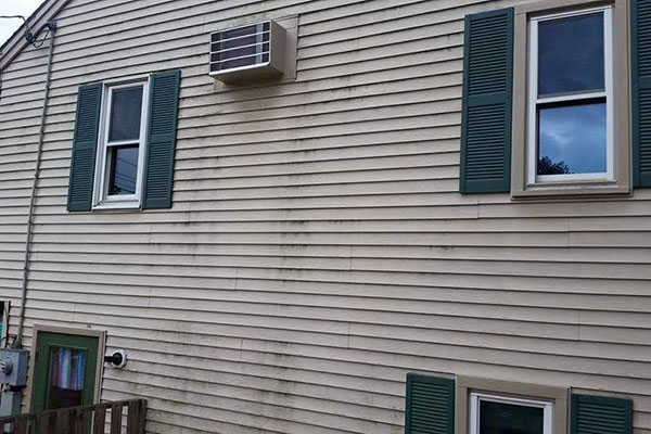 House Vinyl Siding Before Pressure Washing Cleaning by ACME