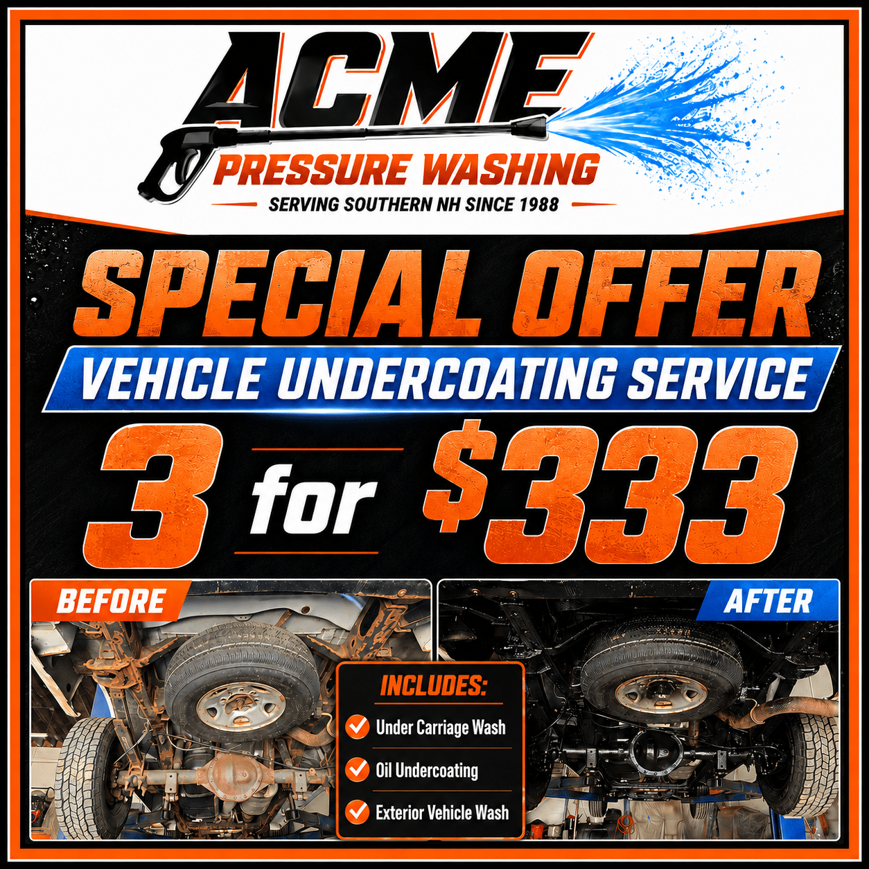 special offer oil undercoating